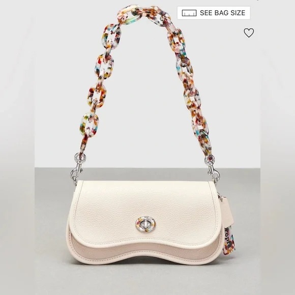 Coach Handbags - Coachtopia White Wavy Dinky Crossbody